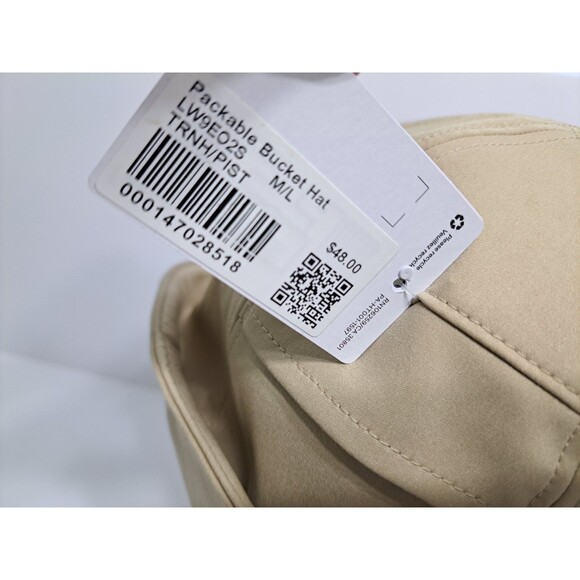 Lululemon Womens M/L Packable Bucket Hat Khaki Beige Tan - Picture 4 of 8